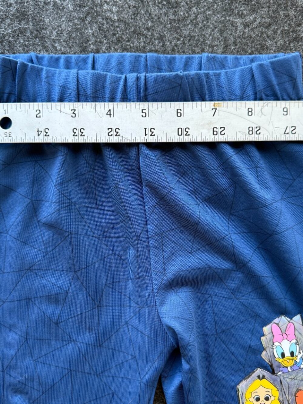 Disney 100 Girls XS Blue Leggings Character Detail - Picture 8 of 8